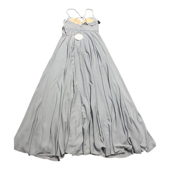 NWT womens Wtoo by Watters diane french blue ruffle v neck Bridesmaid Dress sz 4 - Picture 3 of 9